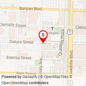 No Name Provided on Datura Street, West Palm Beach Florida - location map