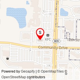Wells Fargo on Community Drive, West Palm Beach Florida - location map