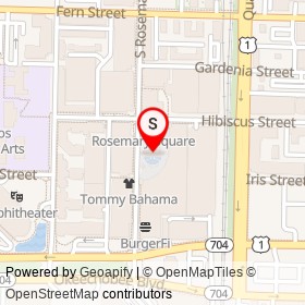 Il Bellagio on South Rosemary Avenue, West Palm Beach Florida - location map