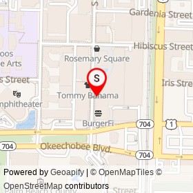 Victoria's Secret on South Rosemary Avenue, West Palm Beach Florida - location map