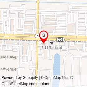 Chevron on Okeechobee Boulevard, West Palm Beach Florida - location map