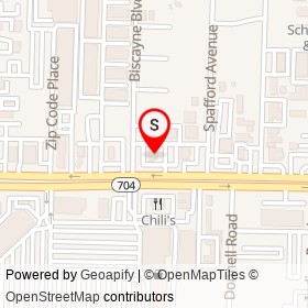 Arby's on Okeechobee Boulevard, West Palm Beach Florida - location map