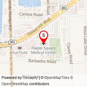 Flagler Square Medical Center on Forest Hill Boulevard, Lake Clarke Shores Florida - location map