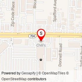 Chili's on Okeechobee Boulevard, West Palm Beach Florida - location map