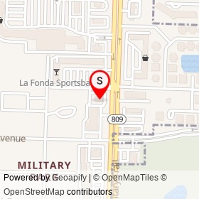 Popeyes on North Military Trail,  Florida - location map