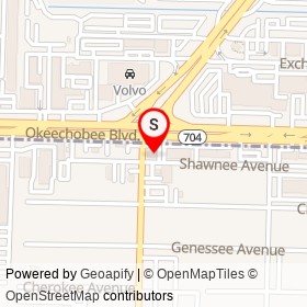 Okeechobee Steak House on Shawnee Avenue,  Florida - location map