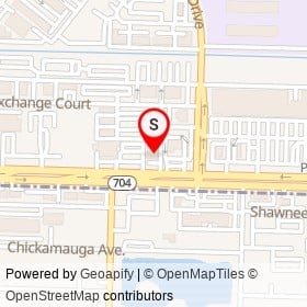 Denny's on Okeechobee Boulevard, West Palm Beach Florida - location map