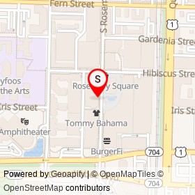 H&M on South Rosemary Avenue, West Palm Beach Florida - location map