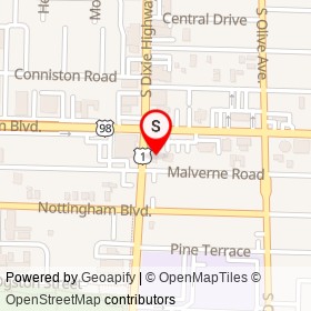 No Name Provided on South Dixie Highway, West Palm Beach Florida - location map