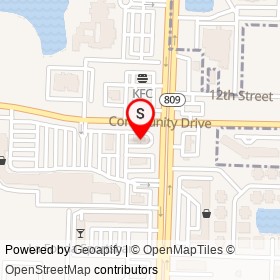 Chase on Community Drive, West Palm Beach Florida - location map