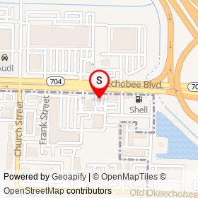 Starbucks on Oklawaha Avenue, West Palm Beach Florida - location map