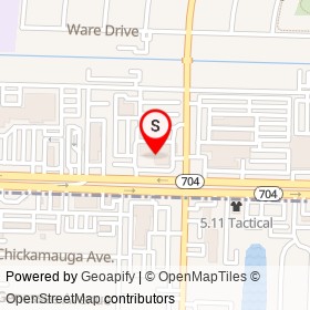 Napleton's West Palm Beach Hyundai on Okeechobee Boulevard, West Palm Beach Florida - location map