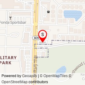 No Name Provided on Woodstock Drive, West Palm Beach Florida - location map