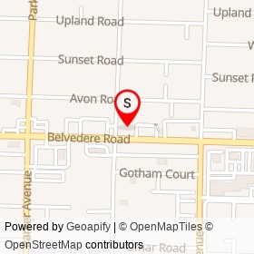 Souvlaki Grill on Belvedere Road, West Palm Beach Florida - location map