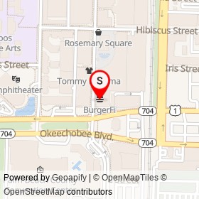 BurgerFi on South Rosemary Avenue, West Palm Beach Florida - location map