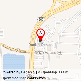 Dunkin' Donuts on South Congress Avenue,  Florida - location map