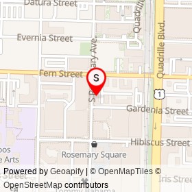 Venetian Nail Spa on South Rosemary Avenue, West Palm Beach Florida - location map