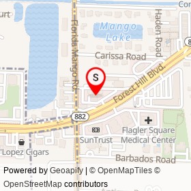 Dr. Manuel I. Cruces, DDS on Forest Hill Boulevard, Lake Clarke Shores Florida - location map