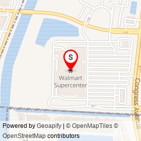 Walmart Supercenter on North Congress Avenue, Lake Park Florida - location map