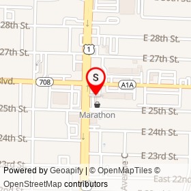 BP on East Blue Heron Boulevard, Riviera Beach Florida - location map