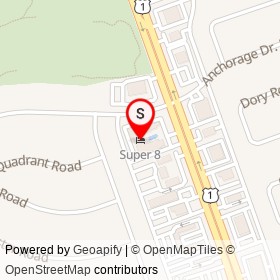 Super 8 on Anchorage Drive, North Palm Beach Florida - location map