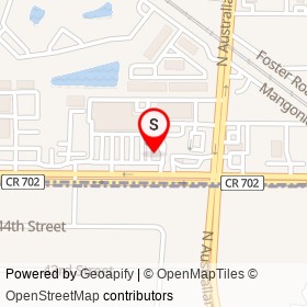 McDonald's on 45th Street, Mangonia Park Florida - location map