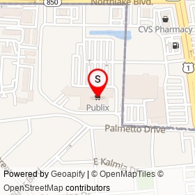 Publix on Northlake Boulevard, North Palm Beach Florida - location map