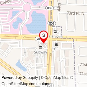 BP on West Blue Heron Boulevard, Riviera Beach Florida - location map
