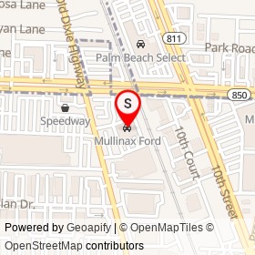 Mullinax Ford on Northlake Boulevard, Lake Park Florida - location map
