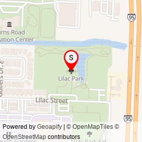 Lilac Park on , North Palm Beach Florida - location map