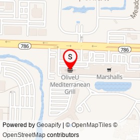 OliveU Mediterranean Grill on PGA Boulevard,  Florida - location map