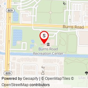 Burns Road Recreation Center on , North Palm Beach Florida - location map