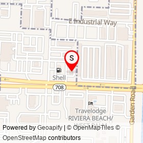 Wendy's on West Blue Heron Boulevard, Riviera Beach Florida - location map