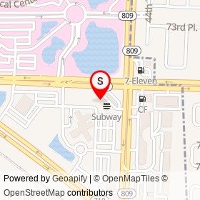 Starbucks on West Blue Heron Boulevard, Riviera Beach Florida - location map