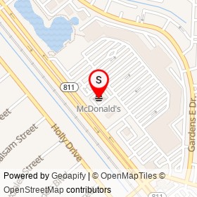 McDonald's on FL 811, North Palm Beach Florida - location map