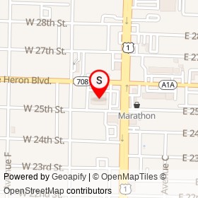 Walgreens on West Blue Heron Boulevard, Riviera Beach Florida - location map