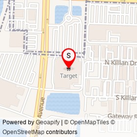 Target on Congress Avenue, Lake Park Florida - location map