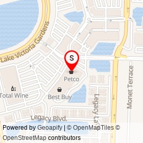 Petco on Fairchid Extension, North Palm Beach Florida - location map