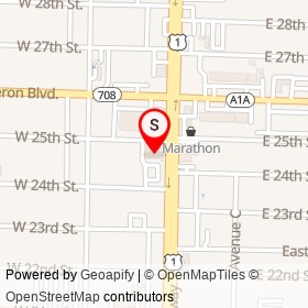 AutoZone on Broadway, Riviera Beach Florida - location map