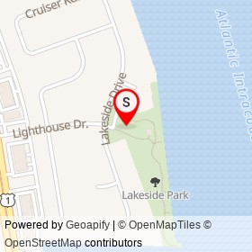 Lakeside Park on Lakeside Drive, North Palm Beach Florida - location map