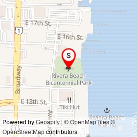 Rivera Beach Bicentennial Park on , Riviera Beach Florida - location map