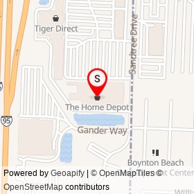 The Home Depot on Sandtree Drive, North Palm Beach Florida - location map