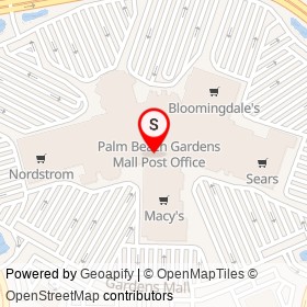 The Gardens Mall on Gardens Mall,  Florida - location map