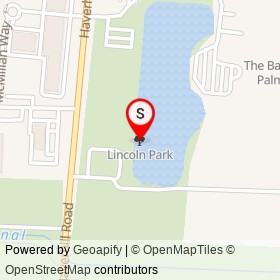 Lincoln Park on , West Palm Beach Florida - location map