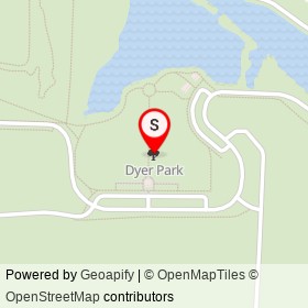 Dyer Park on , West Palm Beach Florida - location map