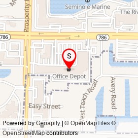 Office Depot on Palm Tree Lane, North Palm Beach Florida - location map