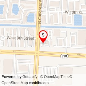 Palm Beach Citgo on North Congress Avenue, Riviera Beach Florida - location map