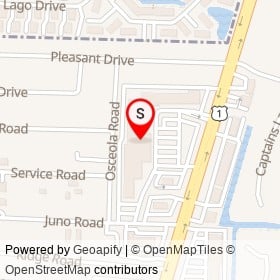 North Beach Plaza on US 1,  Florida - location map