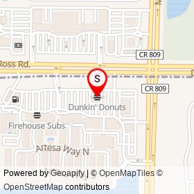 Dunkin' Donuts on Donald Ross Road,  Florida - location map