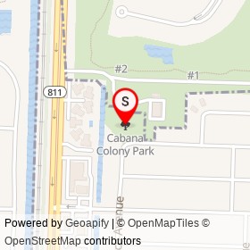 Cabana Colony Park on ,  Florida - location map